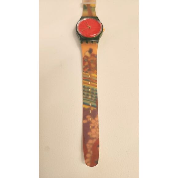 Swatch watch GEISHA LG109 1994 Standard Ladies with red dial New old stock - Picture 3 of 7